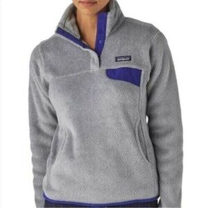 Patagonia Re-Tool‎ Gray Snap-T Women's Pullover Medium